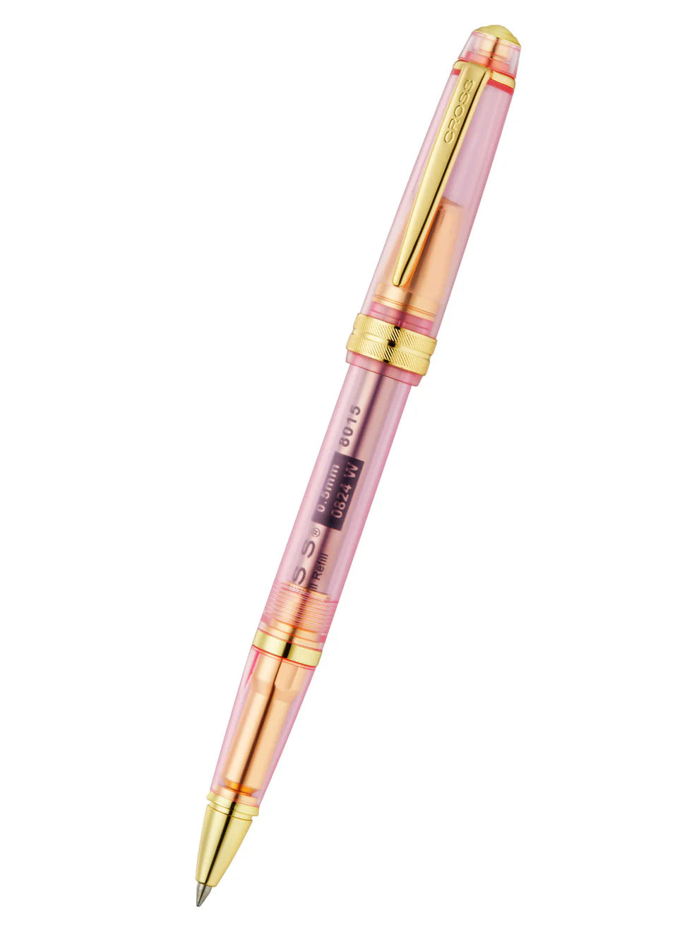 Penna roller Bailey Light™ in resina zaffiro rosa traslucido