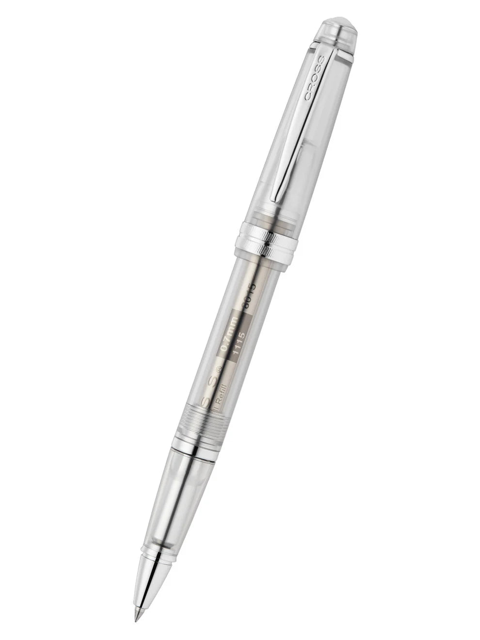 Penna roller Bailey Light™ in resina trasparente traslucida