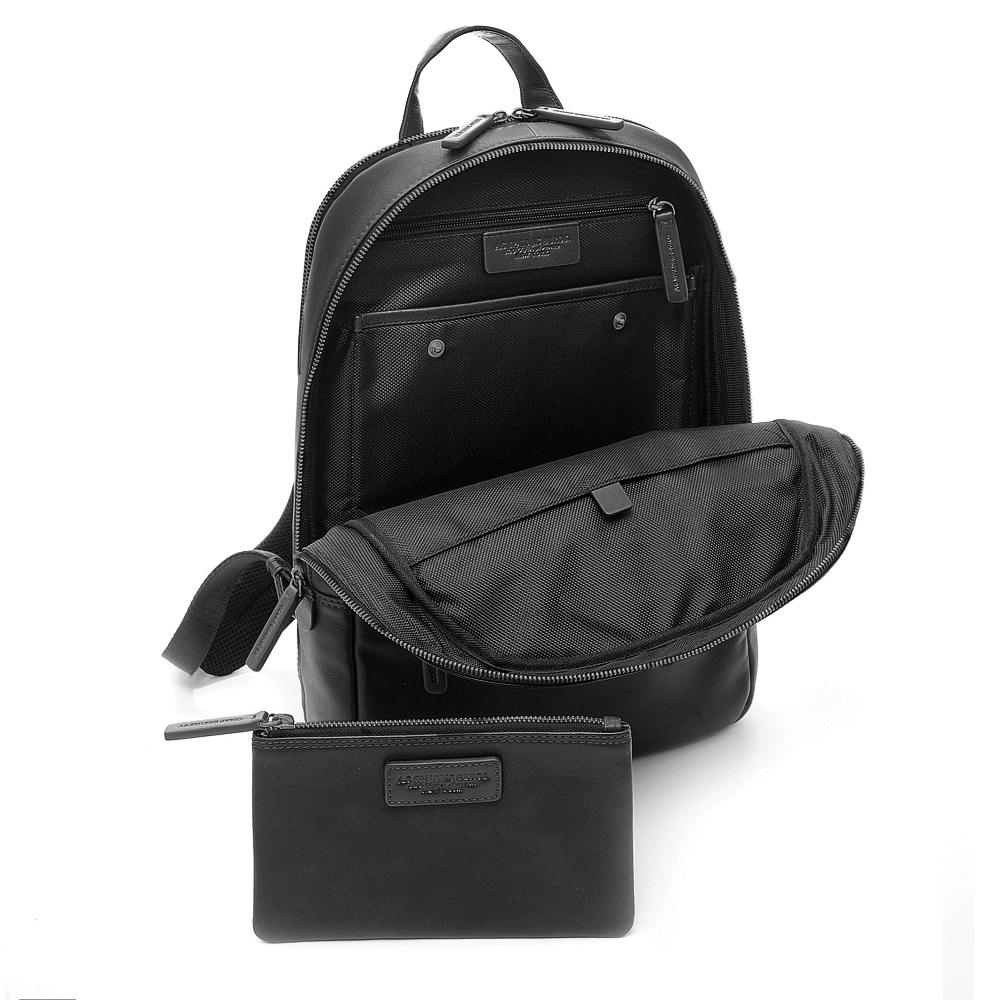 Zaino Round Large Tech Leather - Nero – A. G. Spalding & Bros.