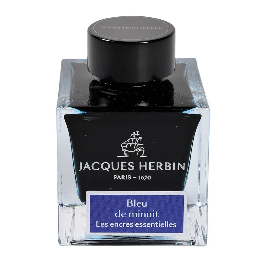 Jacques Herbin Prestige inchiostro per stilografica Les Encres essentielles Bleu de Minuit