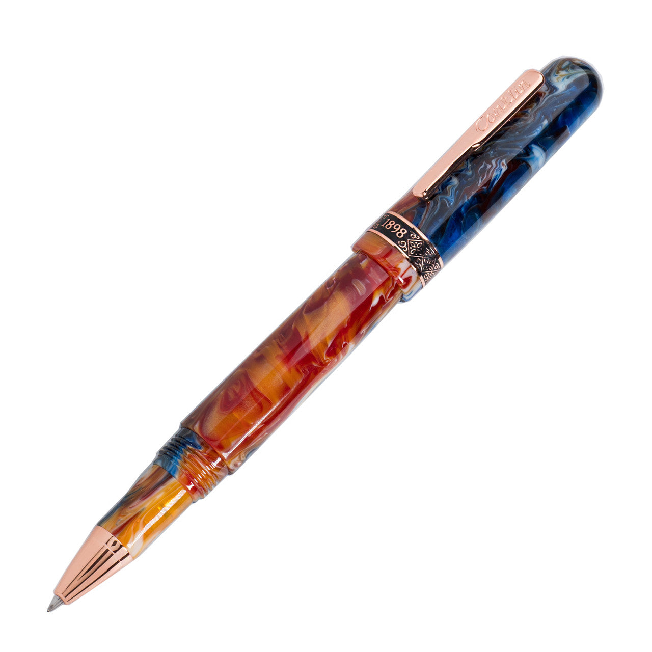 Penna Roller Conklin 1898 Misto resina arancione