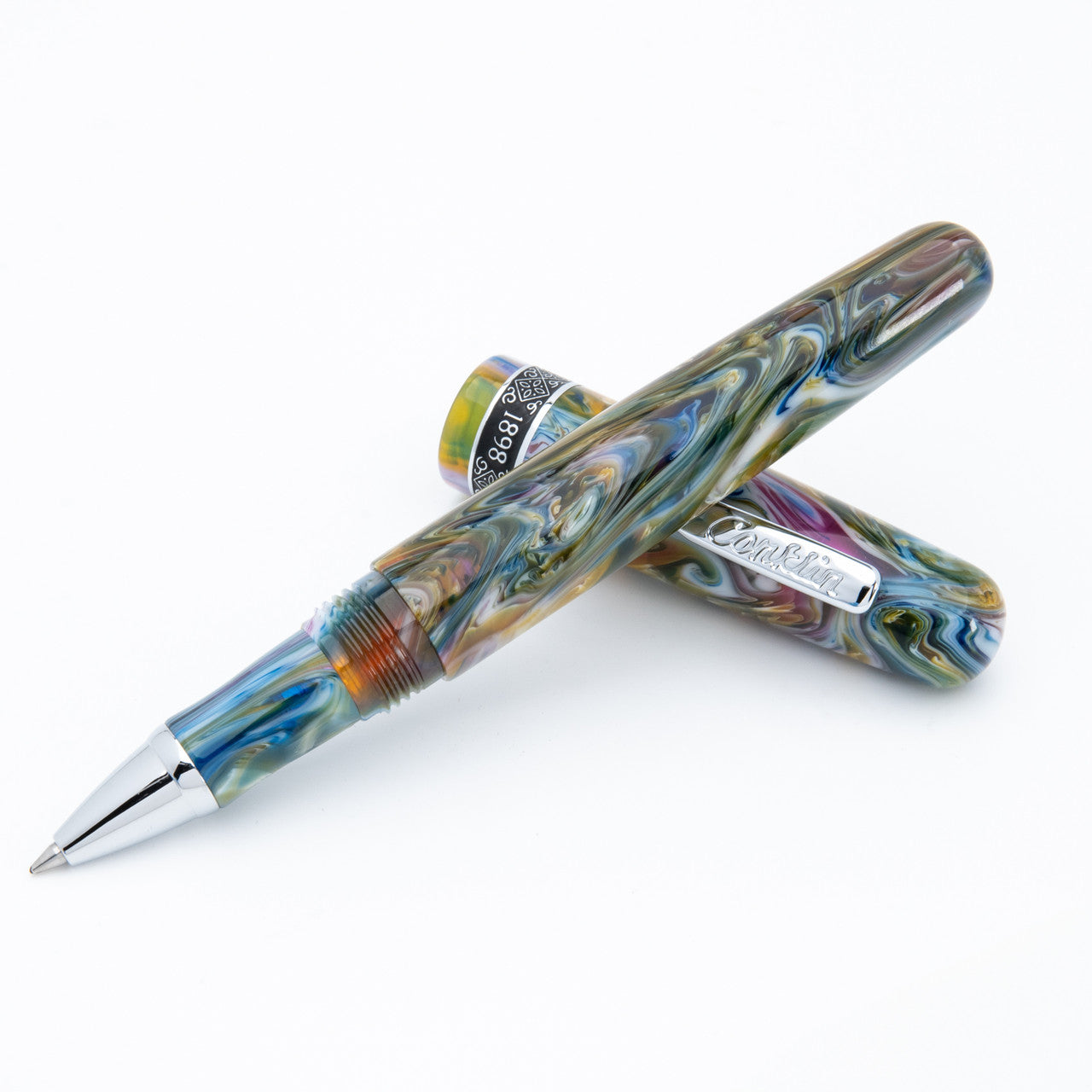 Penna Roller Conklin 1898 Misto resina verde