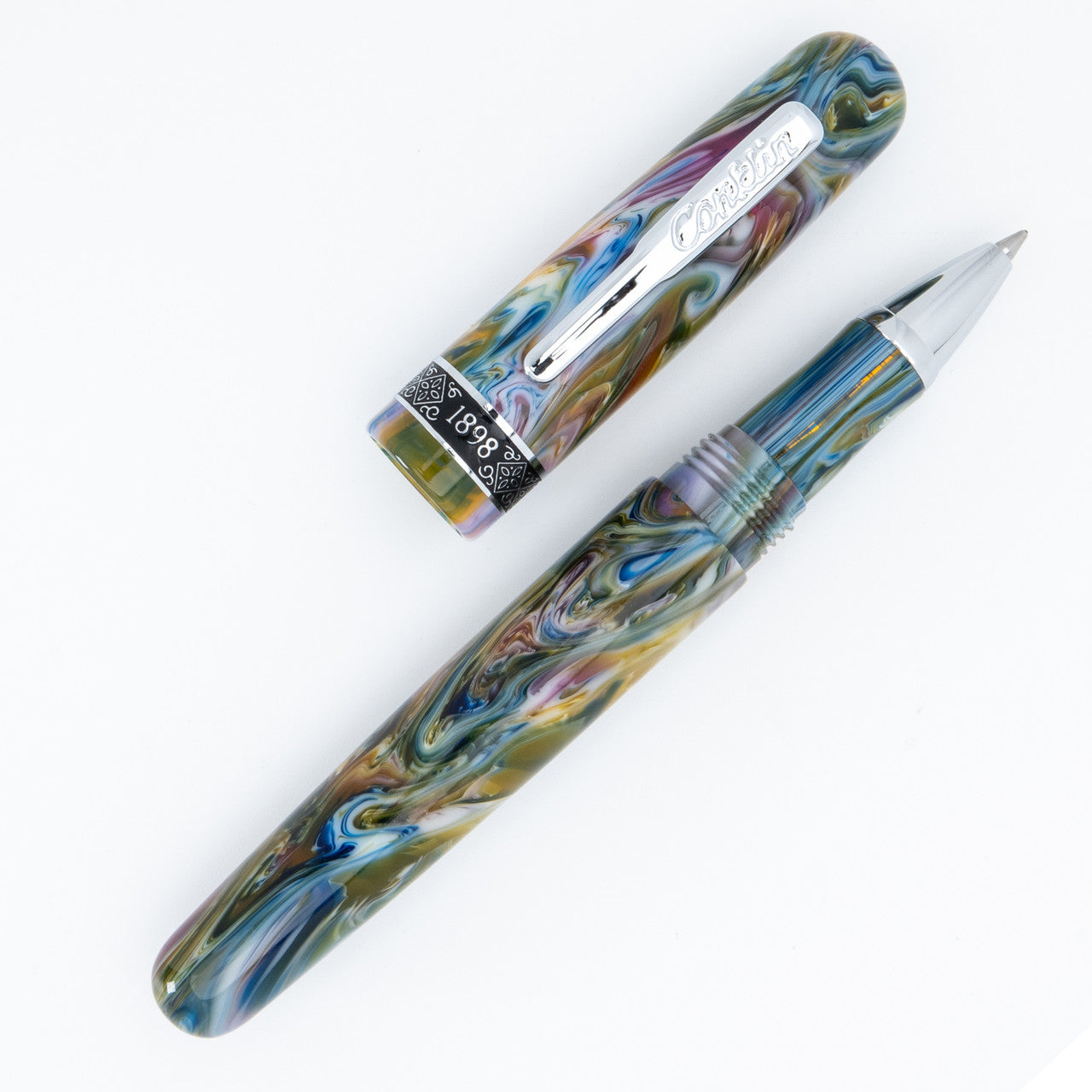 Penna Roller Conklin 1898 Misto resina verde