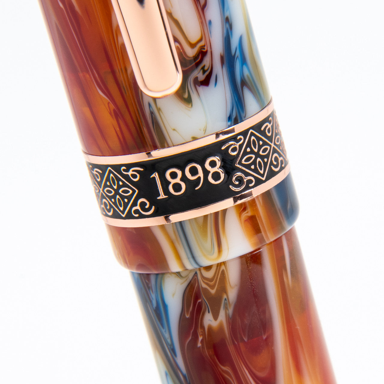 Penna Stilografica Conklin 1898 Misto resina arancio