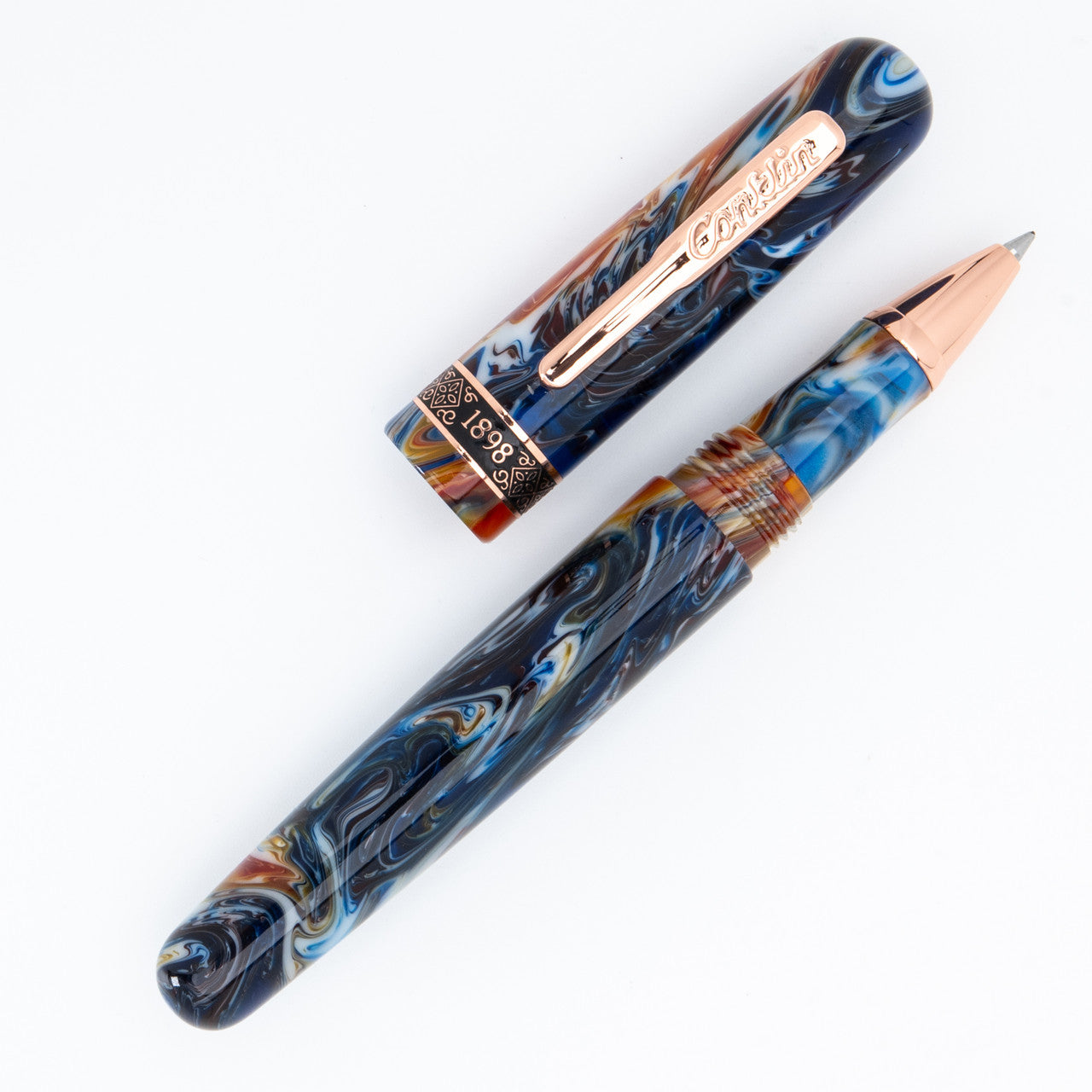 Penna Roller Conklin 1898 Misto resina arancione