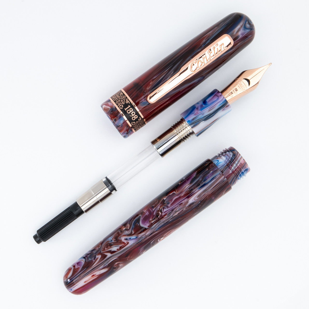 Penna Stilografica Conklin 1898 Misto resina viola