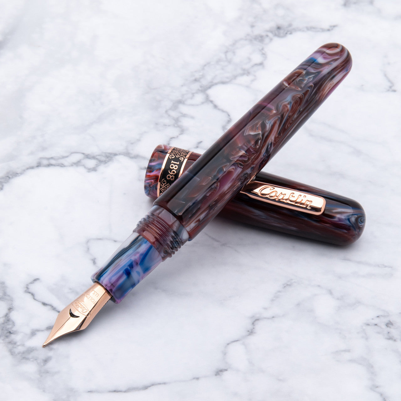Penna Stilografica Conklin 1898 Misto resina viola