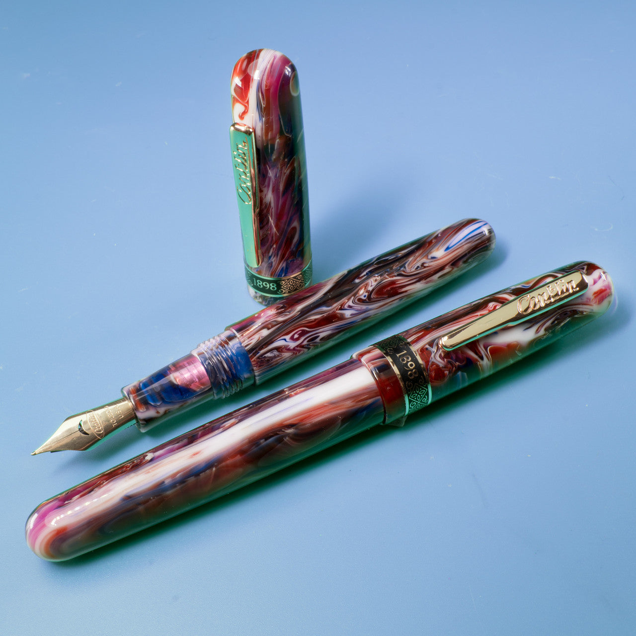 Penna Stilografica Conklin 1898 Misto resina viola