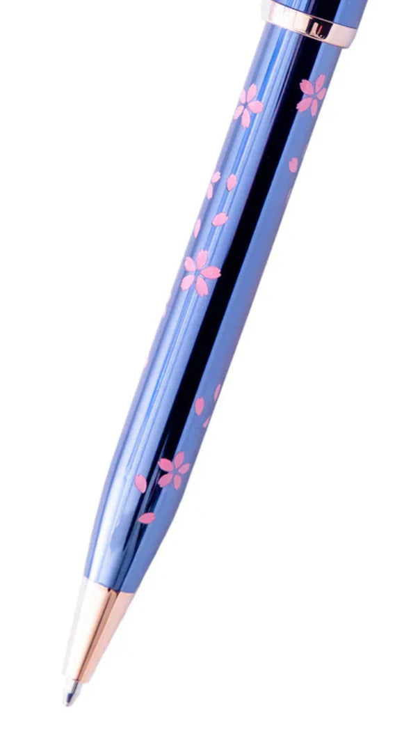 CROSS Penna a sfera Century® II Cherry Blossom laccata blu traslucida