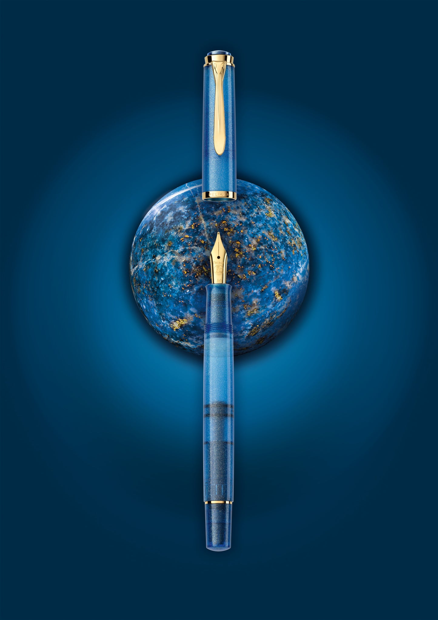 Penna stilografica Pelikan M200 GOLDEN LAPIS
