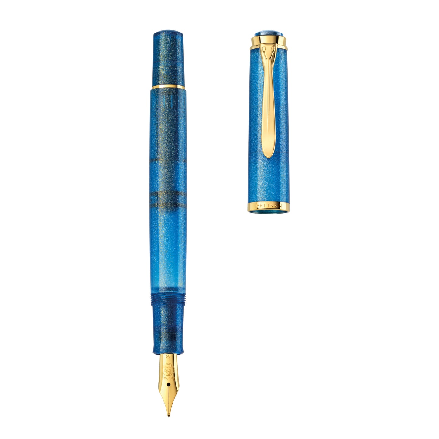 Penna stilografica Pelikan M200 GOLDEN LAPIS