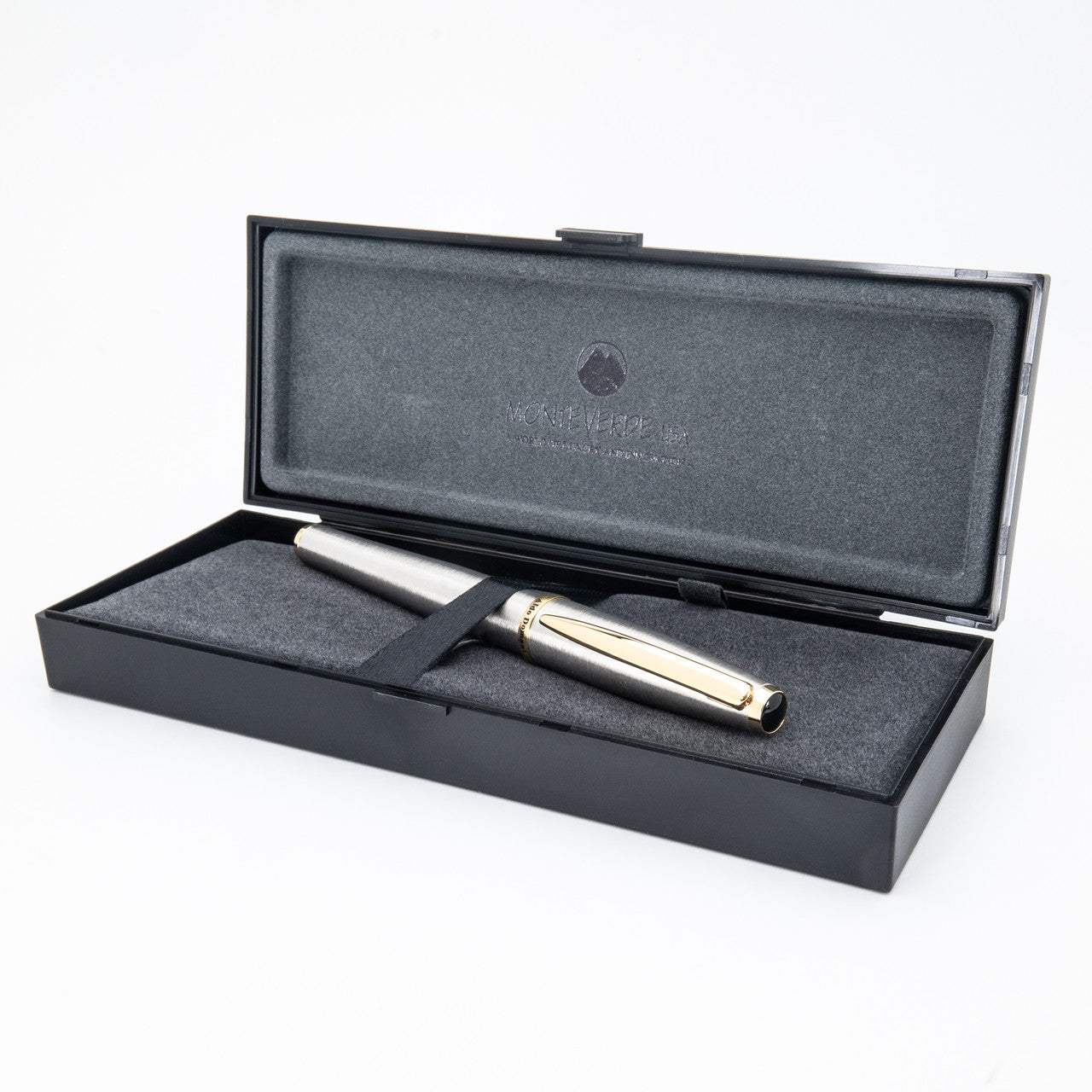 Monteverde USA Aldo Domani Penne stilografiche con pennino JoWo Premium Argento Spazzolato
