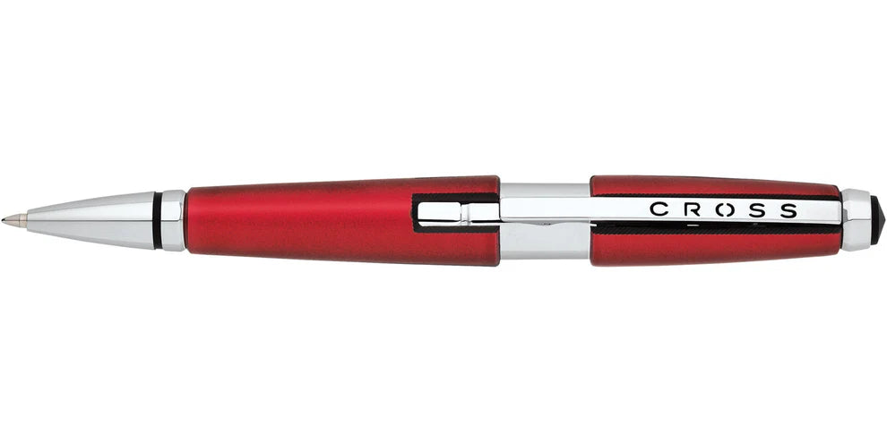 Penna Roller in gel laccato rosso Edge