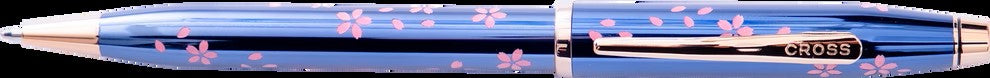 CROSS Penna a sfera Century® II Cherry Blossom laccata blu traslucida