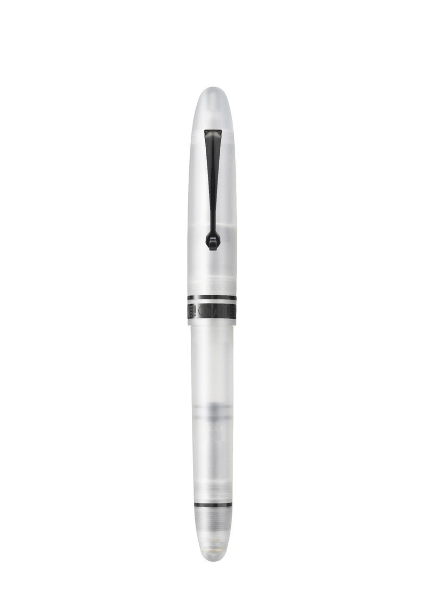 OMAS OGIVA FROSTED DEMONSTRATOR FOUNTAIN PEN WITH BLACK TRIM