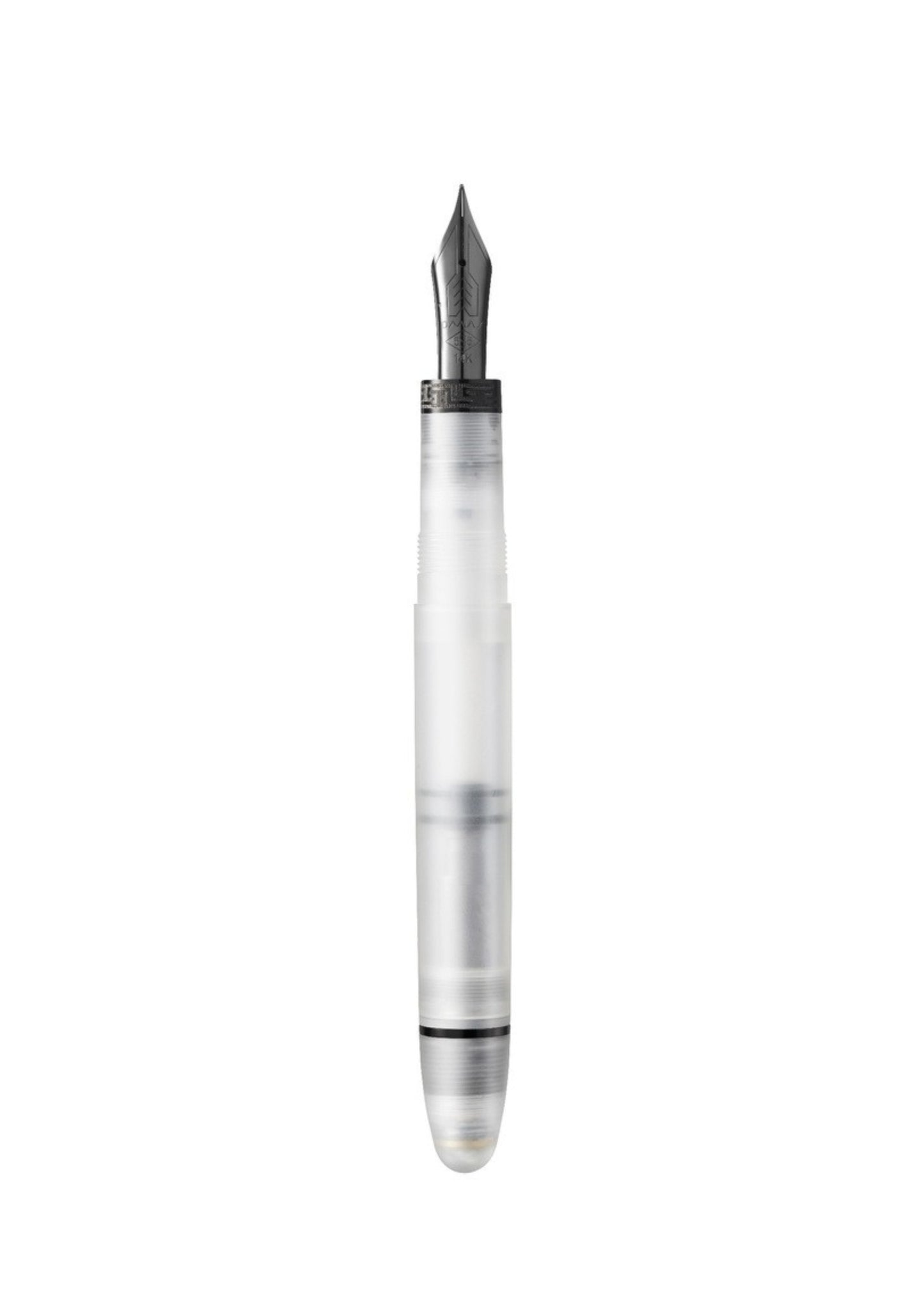 OMAS OGIVA FROSTED DEMONSTRATOR FOUNTAIN PEN WITH BLACK TRIM