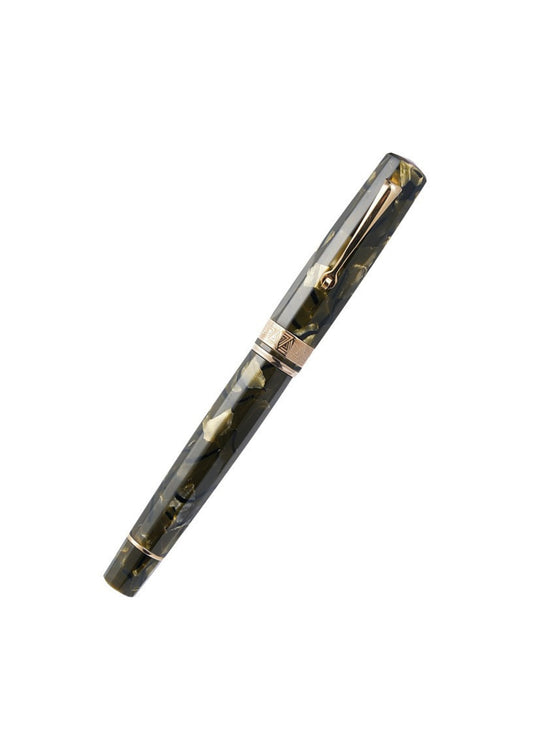 OMAS PARAGON IN VERDE SAFT CON FINITURE IN ORO ROSA