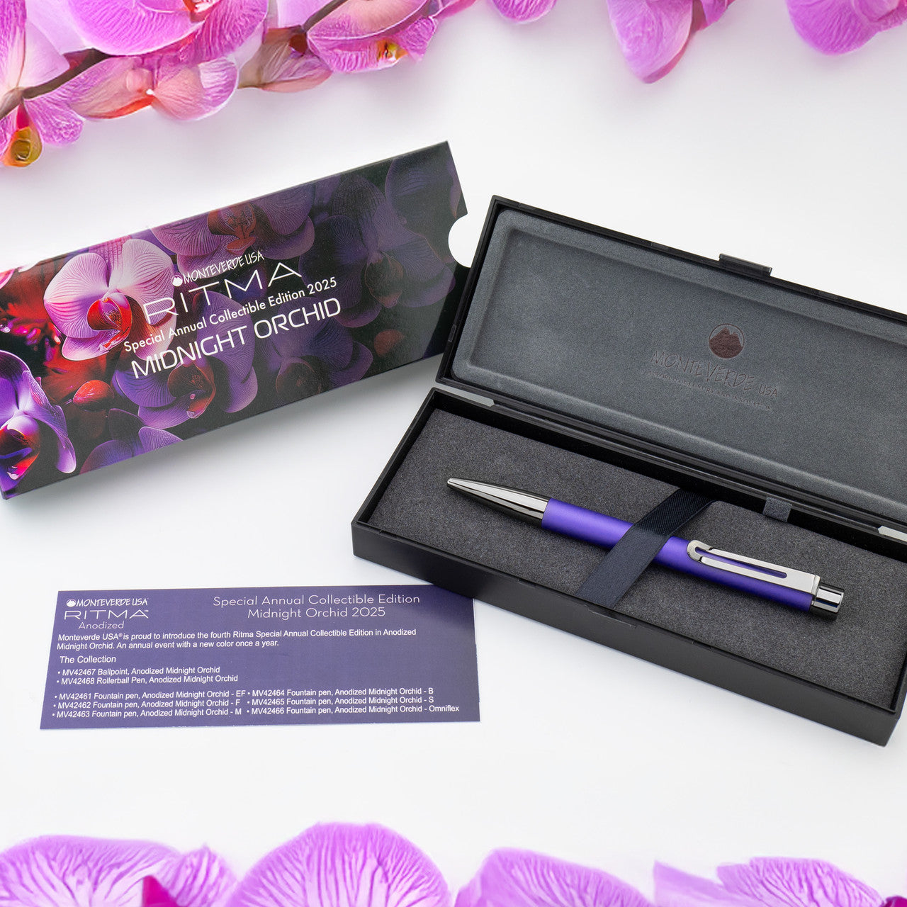 Penna a sfera Monteverde USA® Ritma Special Annual Collectible Edition 2025 Midnight Orchidea