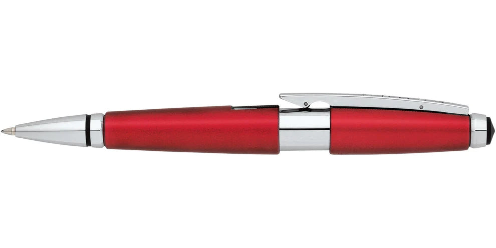 Penna Roller in gel laccato rosso Edge