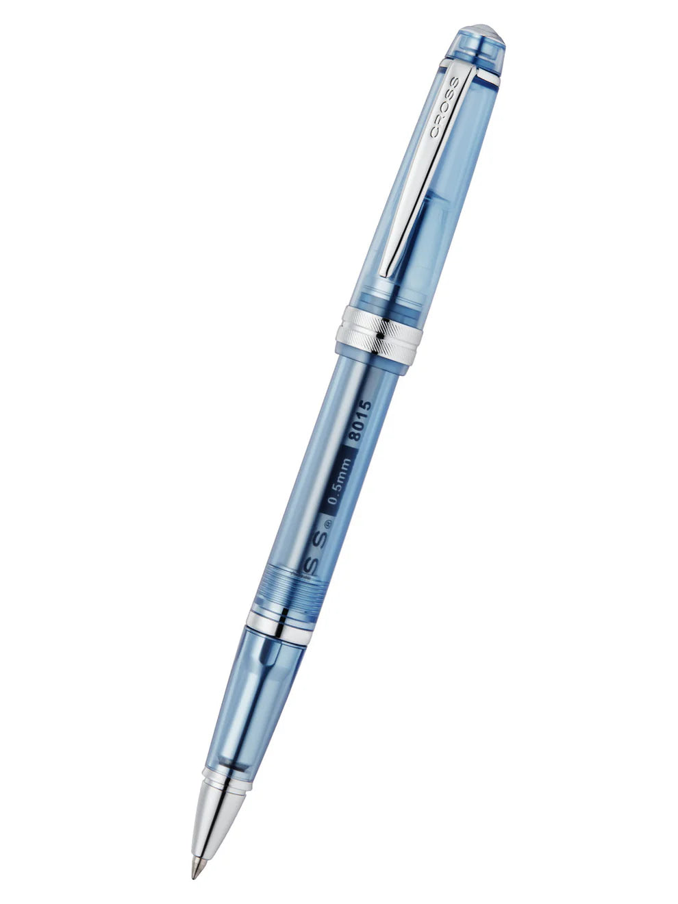 Penna roller Bailey Light™ in resina blu navy traslucida