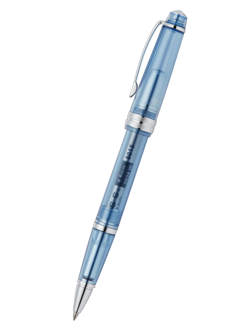 Penna roller Bailey Light™ in resina blu navy traslucida