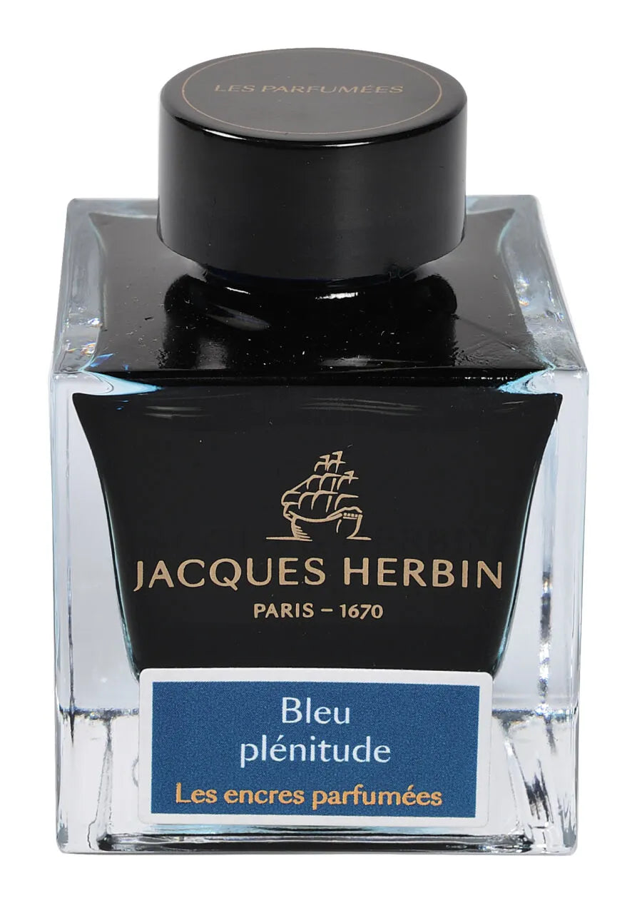 Jacques Herbin  Prestige inchiostro per stilografica Encre parfumée, Bleu Plénitude