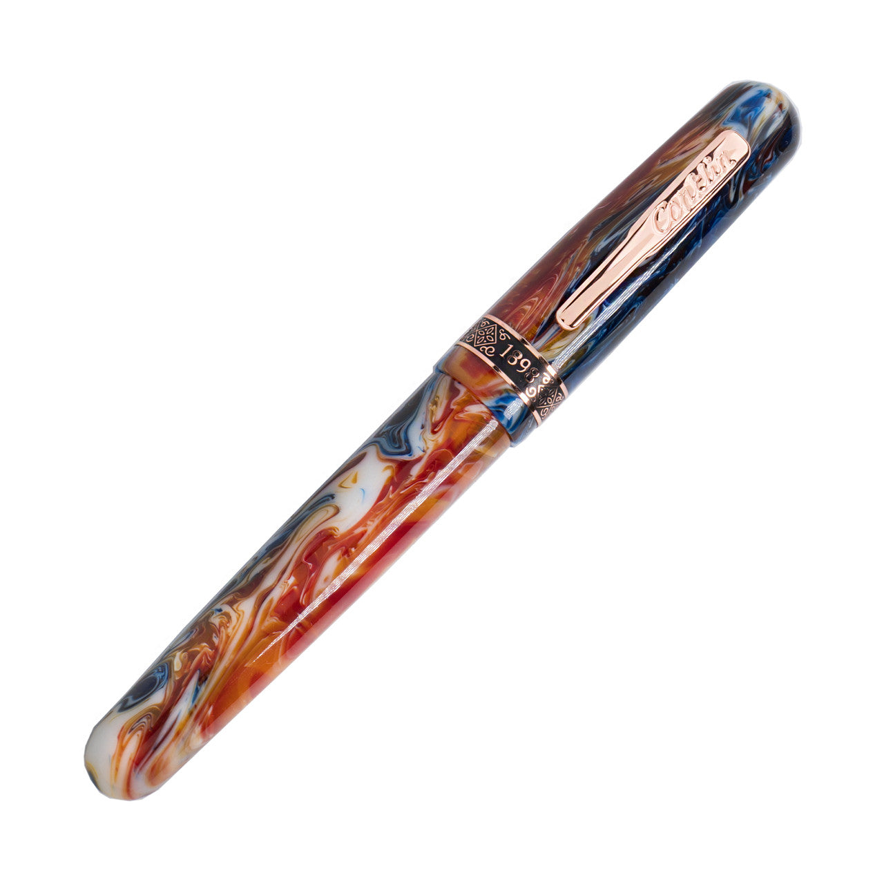 Penna Stilografica Conklin 1898 Misto resina arancio