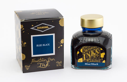 Inchiostro DIAMINE INK - BLUE BLACK 80 ML