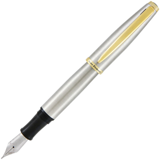 Monteverde USA Aldo Domani Penne stilografiche con pennino JoWo Premium Argento Spazzolato