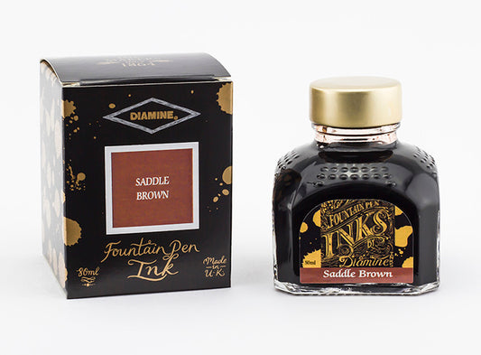 Inchiostro DIAMINE INK - SADDLE BROWN 80 ML