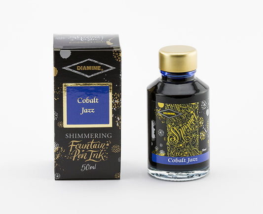 Inchiostro DIAMINE INK - SHIMMERING COBALT JAZZ 50 ML