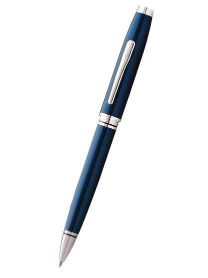 Penna a sfera laccata blu Coventry