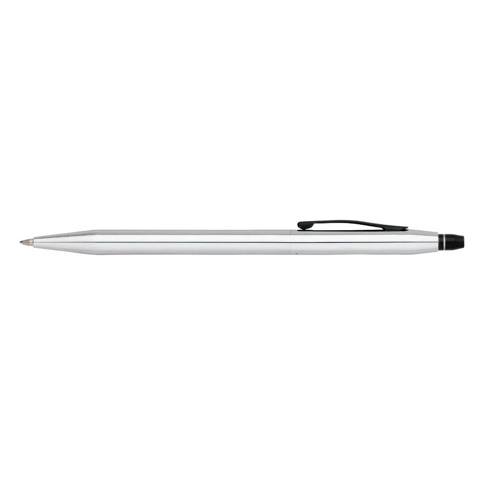 Penna roller Selectip® Click™ Chrome con dettagli neri