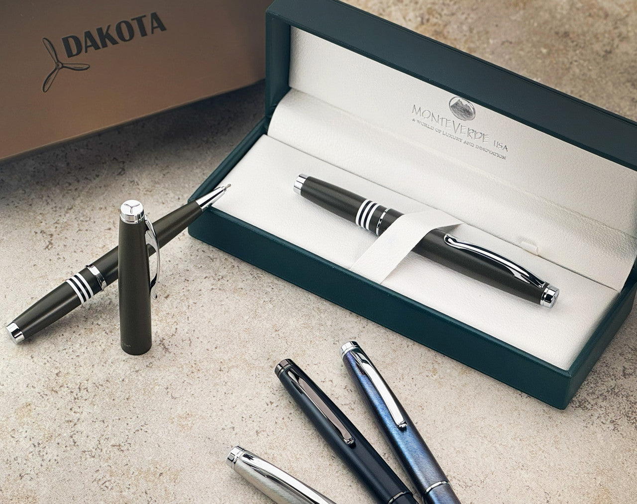 Penna Stilografica Monteverde Dakota Stainless Steel