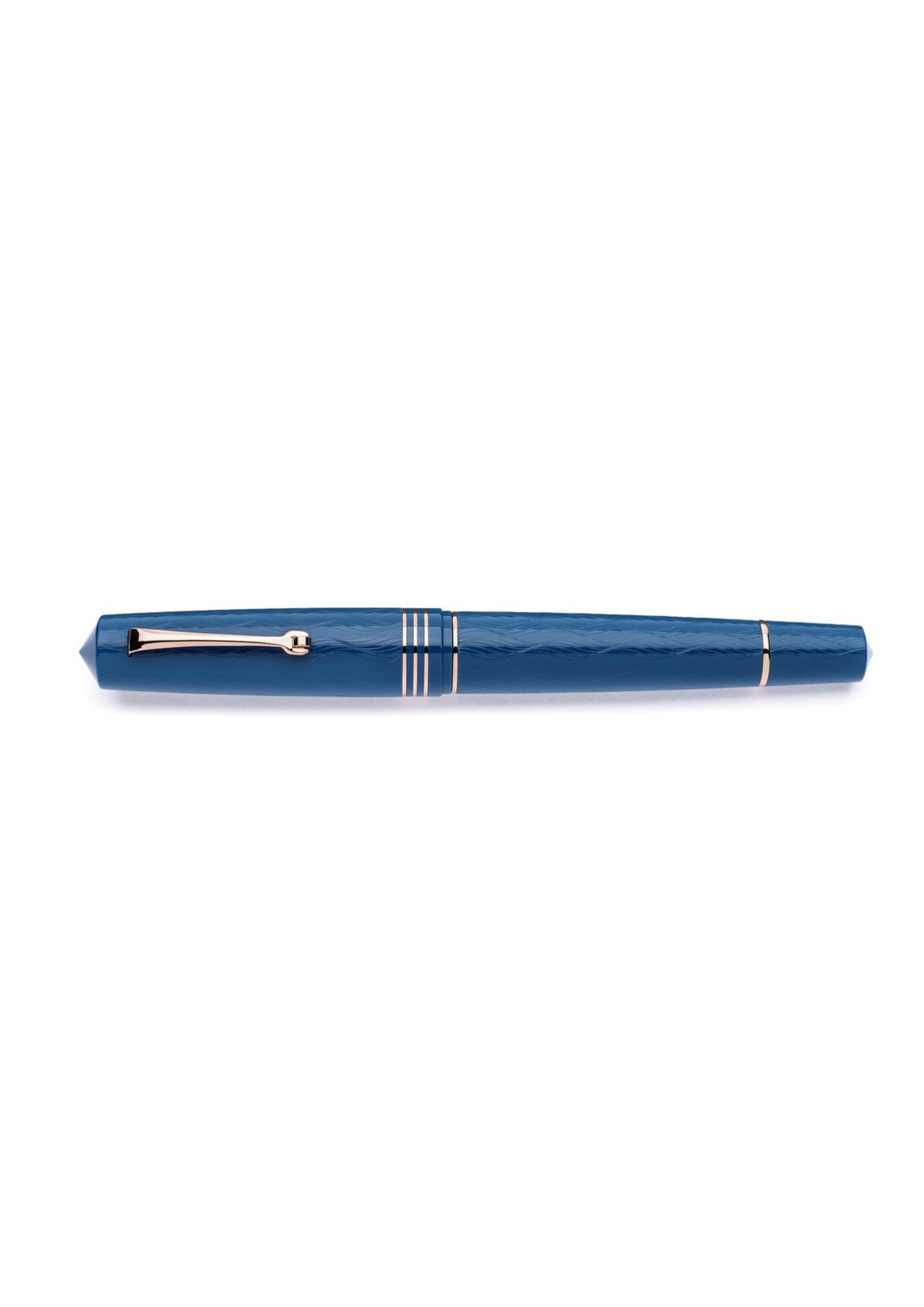 LEONARDO MZG2.0 The Art of Guilloché BLU IRIS – pennino in acciaio