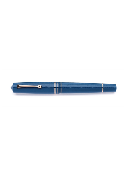 LEONARDO MZG2.0 The Art of Guilloché BLU IRIS – pennino in acciaio