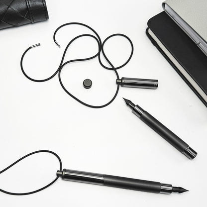 Penna stilografica Monteverde USA® Ritma Gala Convertible Pocket-Neck Nera