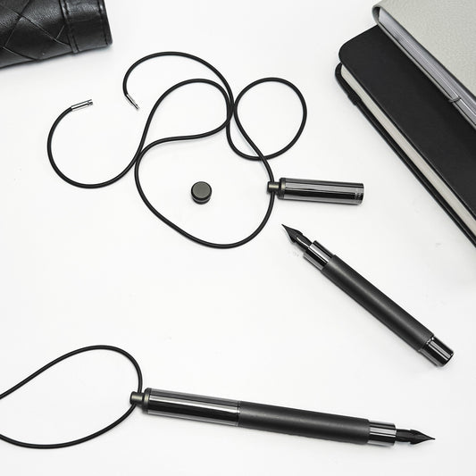 Penna stilografica Monteverde USA® Ritma Gala Convertible Pocket-Neck Nera