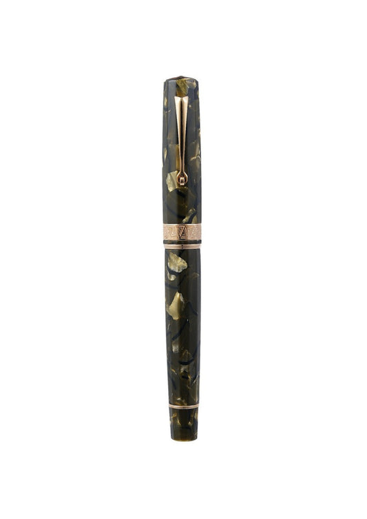 OMAS PARAGON IN VERDE SAFT CON FINITURE IN ORO ROSA